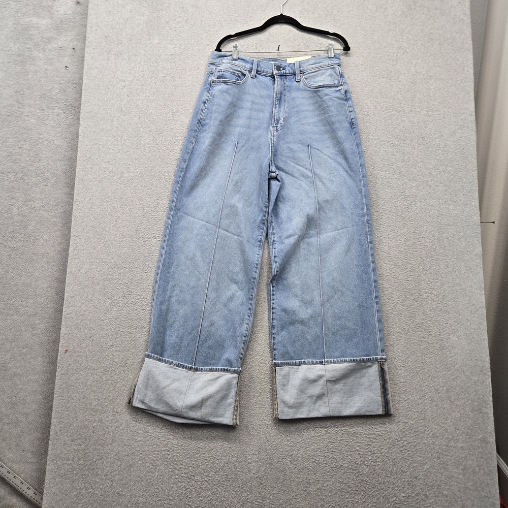 A.n.a Women Jeans 12 Light Blue Denim Highest-Rise Wide Leg Jeans NWT
